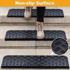 Rubber Stair Treads Non Slip Outdoor indoor 30  X 10  3-pack  Outdoor Stair