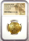 Michael Vii Av el Gold Nomisma Christ Coin 1071 Ad - Certified Ngc Choice Au