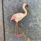 Flamingo 5 Inch Figure Handmade Painted Crafted Metal Legs Beach House Decor