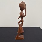 African Woman Wooden Hand Carved Statue Tribal Folk Art Figure Sculpture 11 5   