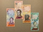 4 Pcs Venezuelan Animal Banknotes Lot  Foreign Notes  Money Currency Bills Set 