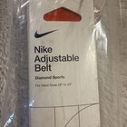 Nike Baseball Belt 3 0 Adult Adjustable 28 -43  Team Orange white