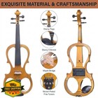 Cecilio 4 4 Silent Electric Violin Yellow Maple Metallic