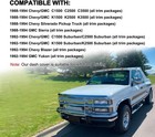 Yiz Dash Cover Mat Fit For Chevy Chevrolet Silverado gmc 88-94 Navyblue 