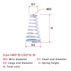 1 0mm Wire Dia  Tower Spring Conical Compression Spring 304 Stainless Steel