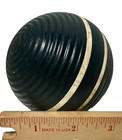 Black White 2-stripe Large Ribbed 3  Croquet Ball Replacement