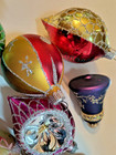 Vintage Mercury Glass Christmas Tree Ornaments Balls  Lot Of 20