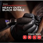 Advance Black Nitrile Exam Gloves 5 Mil Powder Latex Free Bulk 1000ct Glove
