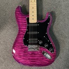 Electric Guitar With Amp And Accessories Full-size Violet Purple Donner Dst-95