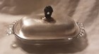 Antique Rogers Brothers  1847 Heritage  Butter Dish Silver Plate Circa 1950 s
