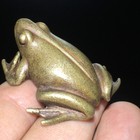62g Ancient Chinese Handcrafted brass Exquisite perfect Frog Sculpture gift