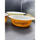 Vintage Set Of 4 Pyrex Casserole And Mixing Bowls And Cake Plate