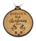 Personalized Name Wooden Christmas Tree Ornament - Baby s First Christmas