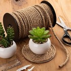 100 Feet 5mm Thick Twisted Nautical Rope For Crafts And Gift Wrapping Brown 