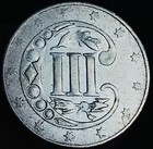 1860 Three Cent Silver Piece Trime 3c Type 3 Ungraded Us Coin Cc26677