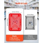 Uimoso 12 Stackable Plastic Shopping Baskets With Handles  Red For Grocery Use