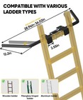 Ladder Stabilizer  Adjustable Heavy Duty Ladder Standoff With Pins   Sheet For W