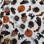 Spirit Halloween Button Up Shirt Top Tie Front Short Sleeve Skull Cat Women s Xl