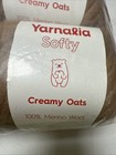 Yarnalia Softy Yarn - Worsted 100  Merino Wool 6 Pack 100g Each Creamy Oats