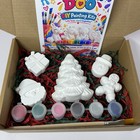 Christmas Themed Plaster Painting Kit For Kids Diy Craft Activity Set-new