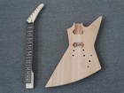 Diy Explorer Style  Electric Guitar Kit Mahogany Body Neck  Rosewood  pex-525 
