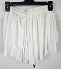 New Girls Activewear Shorts White Small Kids Youth Nylon Spandex