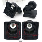 Replacement Luggage Swivel Wheels Suitcase 360 Spinner Repair Spare Wheels 2 Pcs