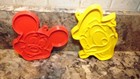 Hallmark Vtg Plastic Cookie Cutters - Disney Mickey Donald Embossing