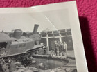 American Military Photo Naples Shed Italy Railroad Wwii Locomotive Train Wreck