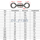 Fishing Barrel Swivels 20 1323lb Stainless Steel Rolling Solid Ring Swivel 