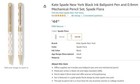 Kate Spade New York  Ballpoint Pen    0 9mm Mechanical Pencil Set - Spade Flower