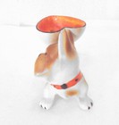 Dog Figure Trinket Dish Made In Japan With Heart  Vintage 