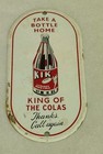 Vintage 1950s Kik Cola Porcelain Door Push Signs Pair Canada s Own King Of Colas