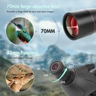 25-75x70mm Spotting Scope With Tripod Phone Adapter waterproof Large Lens Angled