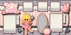 Ballet Ballerina Girl 2 Premade Scrapbook Pages Paper Layout Dance Prints Cherry