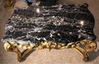 Louis Xv Table   19th Century   Grand   Sculpted W Rare Saint Laurent Marble Top