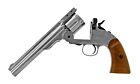 Barra Airguns  177 Cal  Schofield 7  Western Cowboy Revolver Bb Pistol Nickel