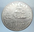 1973 Cook Islands Elizabeth Ii James Cook Antique Silver 2 5 Dollar Coin I71380