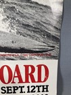 Surf Poster Malibu Longboard Invitational Michelob Vintage Original Surf History