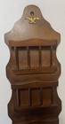 Vintage Wood Mail Organizer Letter Bills Misc Key Holder Wall Mount  Rack 22    T