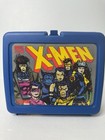 Vintage 90 s X-men 1994 Marvel Plastic Blue Lunchbox With Thermos Made In Usa