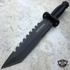 12  Tactical Bowie Survival Hunting Knife Military Combat Fixed Blade   Sheath