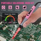 Soldering Iron Electric Gun Adjustable Temperature 90w Welding Solder Wire Kit