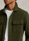 Polo Ralph Lauren Classic Fit Knit Flannel Work Shirt  Company Olive  Xxl