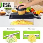 14 In 1 Fruit Vegetable Slicer Cutter Food Onion Veggie Dicer Chopper Kitchen