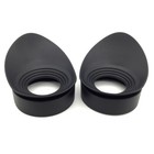 A Pair Of Microscope Telescope  Eyepiece Eye Shield Rubber Eye Guards Eye Cups