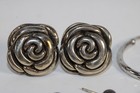 Lot Of 4 Pairs Sterling Silver 925 Earrings Vintage  075 15g