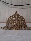 Vintage Victorian Style Brass Double Letter Holder W  Ornate Filigree Design