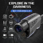 16x Zoom Monocular Telescope 850nm Night Vision 1080p Video Recording Darkness