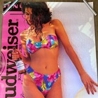 1992 Budweiser Beer Poster Sexy Bikini Model 22 x30  Man Cave Garage Decor